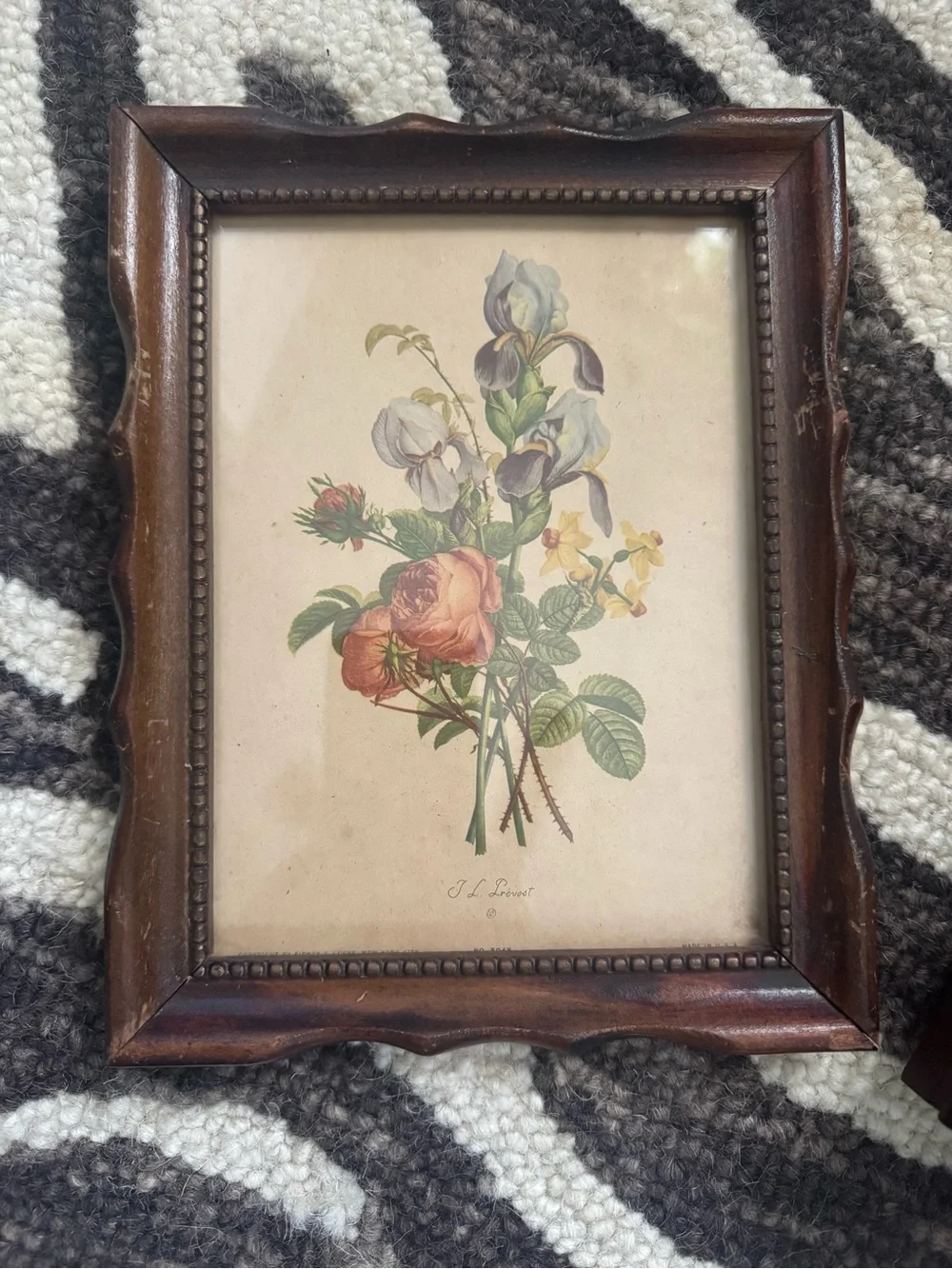Vintage J.L Provost Floral prints (set of 3)